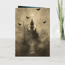 Folded Greeting Card “Spooky Night Halloween Inv