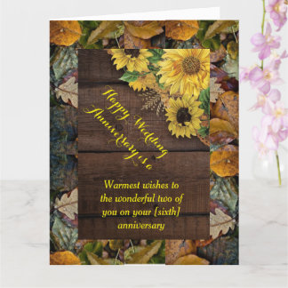 Folded Greeting Card wedding anniversary