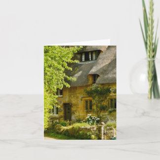 Folded greeting card with England motif