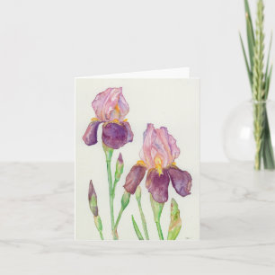 Folded greeting card with original artwork