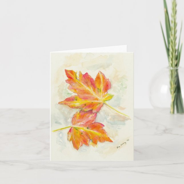 Folded greeting card with original artwork (Front)