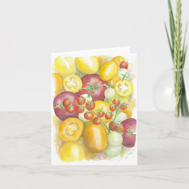 Folded greeting card with original artwork (Front)