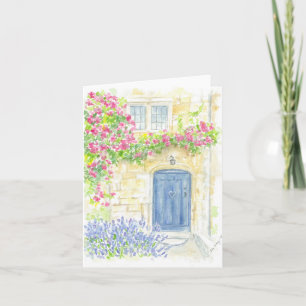 Folded greeting card with original artwork