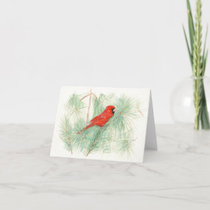 Folded greeting card with watercolor motif