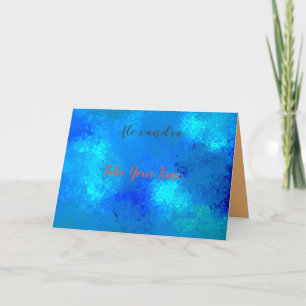 Folded Greeting Card with your photo and text