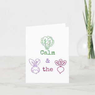 Folded Greeting Thank You Card