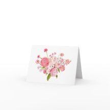 Folded Happy Florals Card