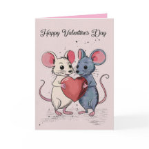 Folded Happy Valentine’s Day Card