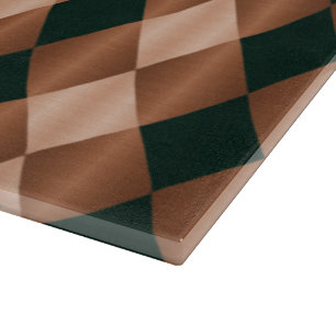 Folded Harlequin,Brown-Black-15x11 CUTTING BOARD