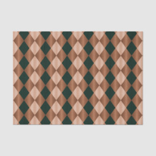 Folded Harlequin, Brown-Black-TISSUE WRAP PAPER