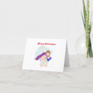 Folded Holiday Card : Birth Of The Lord Jesus