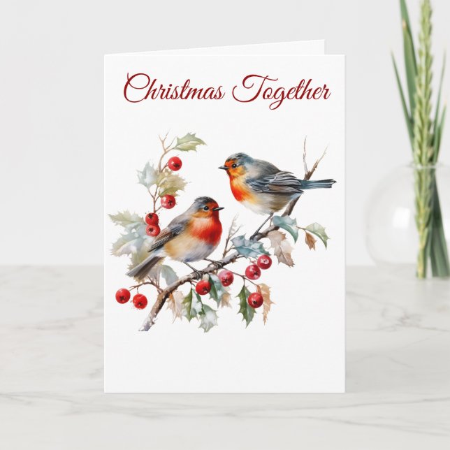 Folded Holiday Card-Elegant Victorian Christmas (Front)