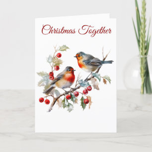 Folded Holiday Card-Elegant Victorian Christmas Card