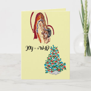 Folded Holiday Card : Joy to the World