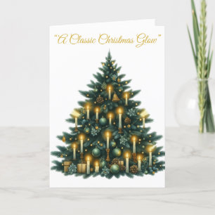 Folded Holiday Card-Victorian Xmas Splendor