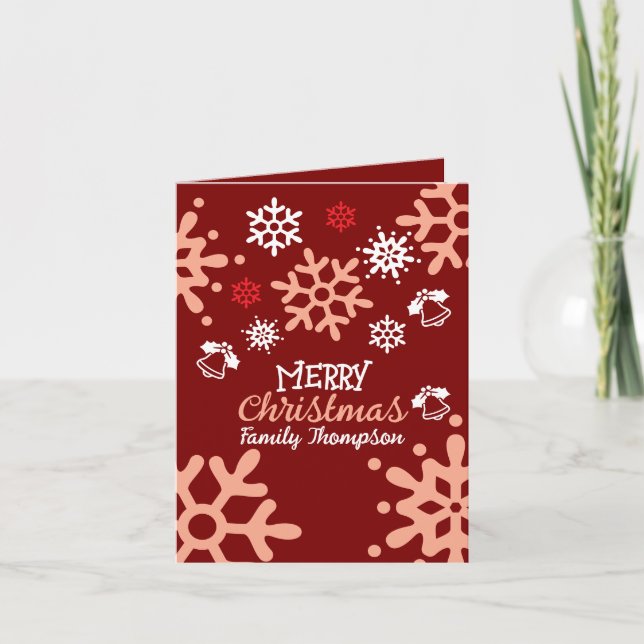 Folded Invitation Merry Christmas (Front)