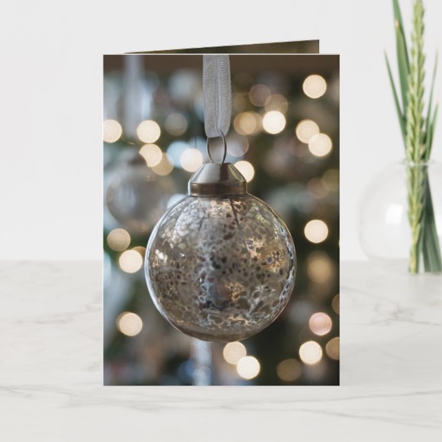 Folded Mercury Glass Ornament Card (Front)