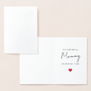 Folded Mother's Day Card