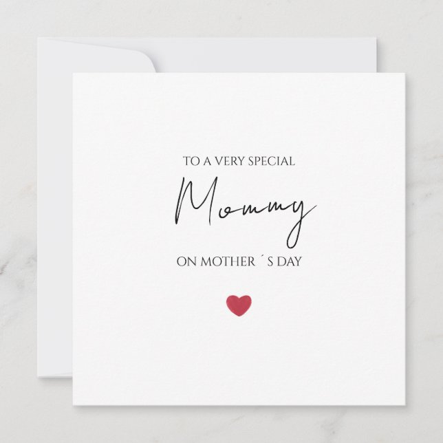 Folded Mother's Day Card (Front)