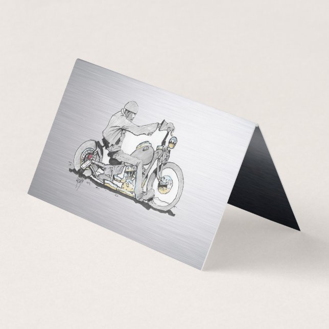 Folded motorcycle  Business Card (Front)