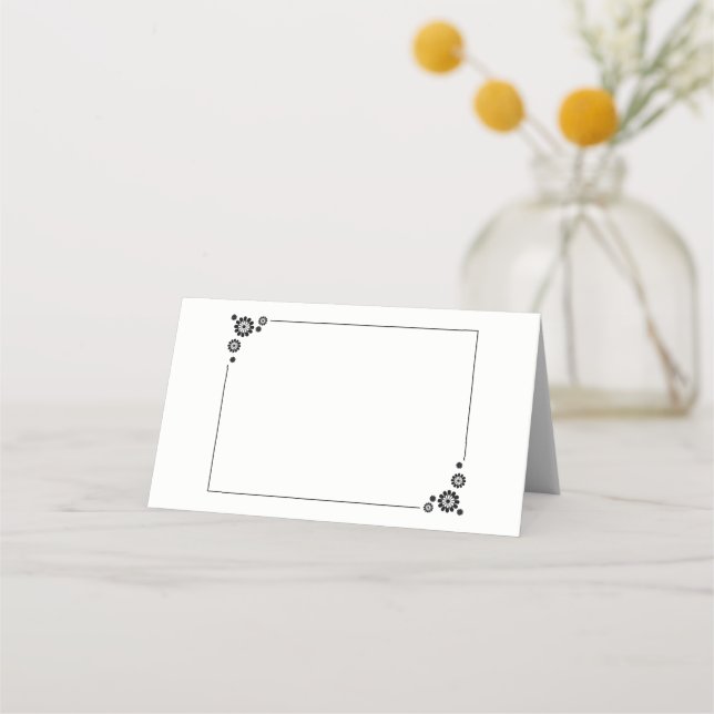 Folded Name Place Card (Front)