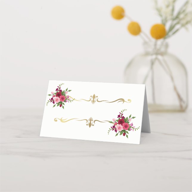 Folded Name Place Card (Front)