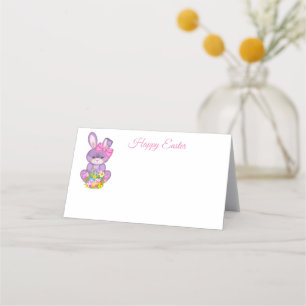 Folded Name Place Card-Easter Bunny Place Card