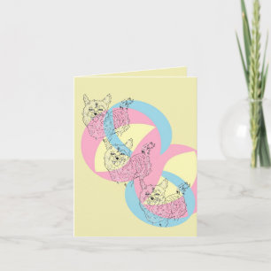 Folded Note Card :  Friends 