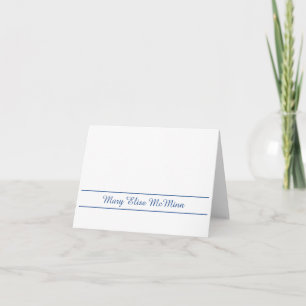 Folded Personalized Stationary Note Card