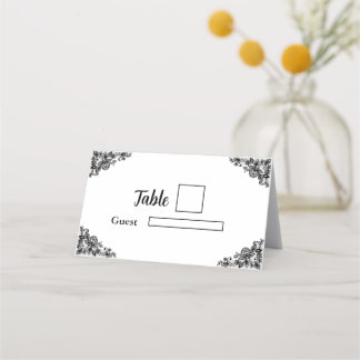 Folded Place Card