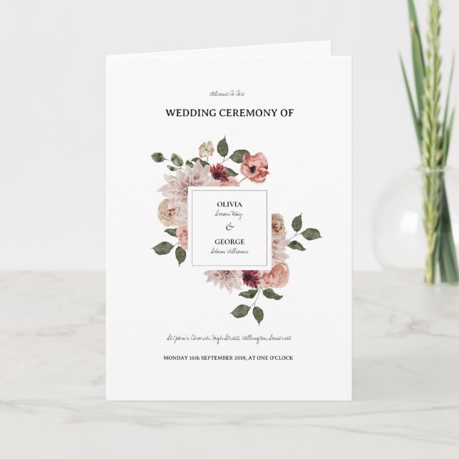 Folded Program (Front)