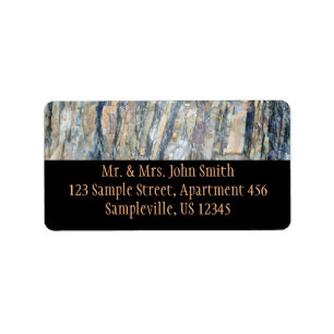Folded Rock at Olympic National Park Label