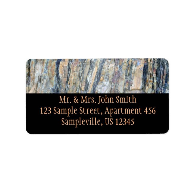 Folded Rock at Olympic National Park Label (Front)
