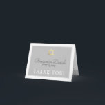 FOLDED THANK YOU bar mitzvah - Benjamin Daniel<br><div class="desc">[ NOTE - THE GOLD EFFECT IS A PRINTED PICTURE ] A modern, simple design for a THANK YOU CARD Setup as a template it is simple for you to add your own details, or hit the customize button and you can add or change text, fonts, sizes etc TIP ::...</div>