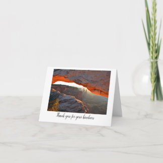 Folded Thank You Card