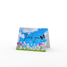 Folded Thank You Card