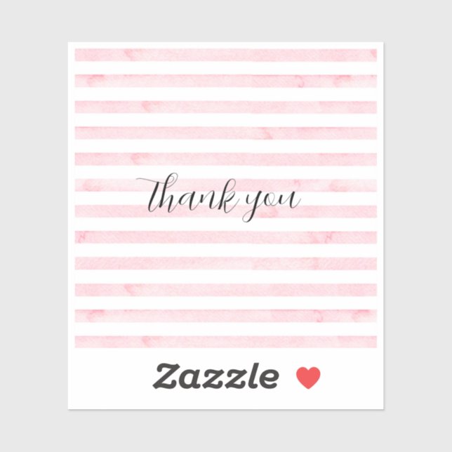 Folded Thank You Card (Sheet)