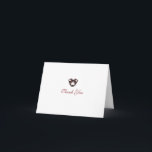 Folded Thank You Card<br><div class="desc">Don't forget to thank your guests with this thank you card!</div>
