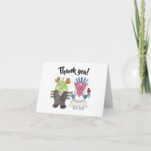 Folded Thank You Card