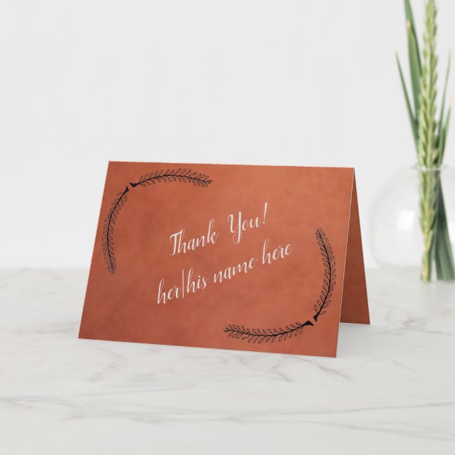 Folded Thank You Card (Front)