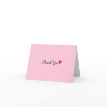 Folded Thank You Card