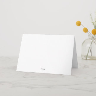 Folded Thank You Card