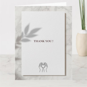 Folded Thank You Card