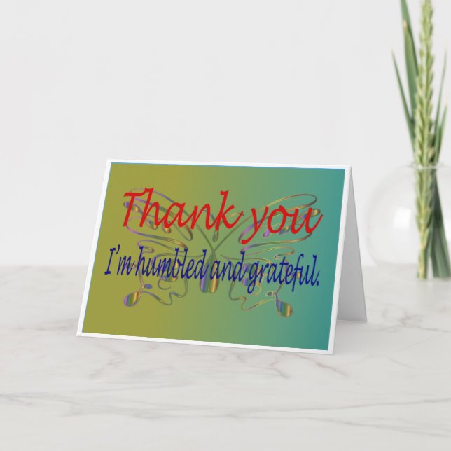 Folded Thank You Card (Front)