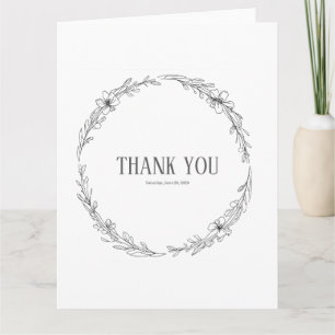 Folded Thank You Card