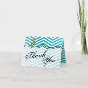 Folded Thank You Card Boho Cacti Cactus Succulent