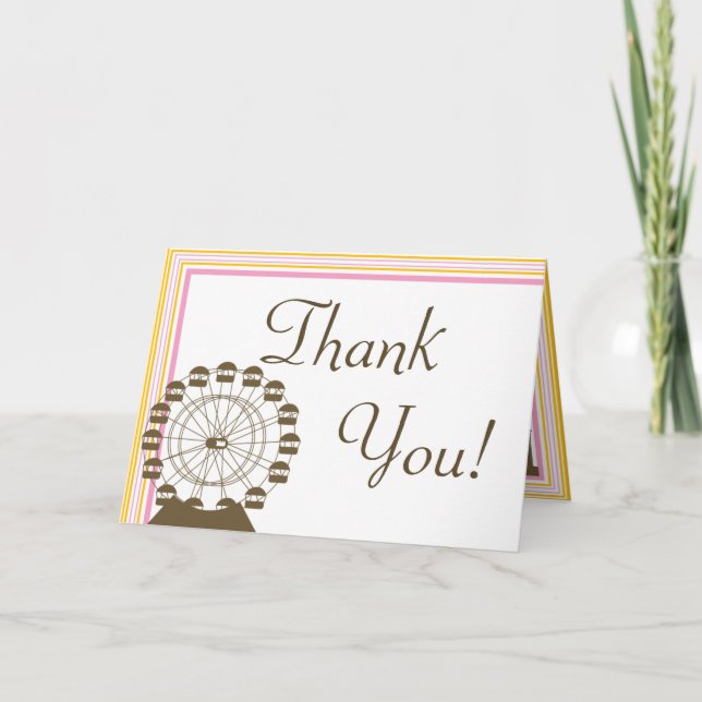 Folded Thank You Card Carnival (Front)