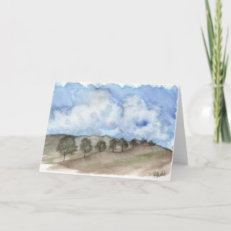 Folded Thank You Card "Climbing Trees" 