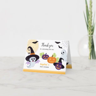 Folded Thank You Card for Baby Shower.