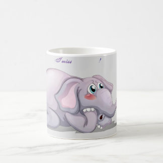 Folded Thank You Card "I miss you" will Coffee Mug